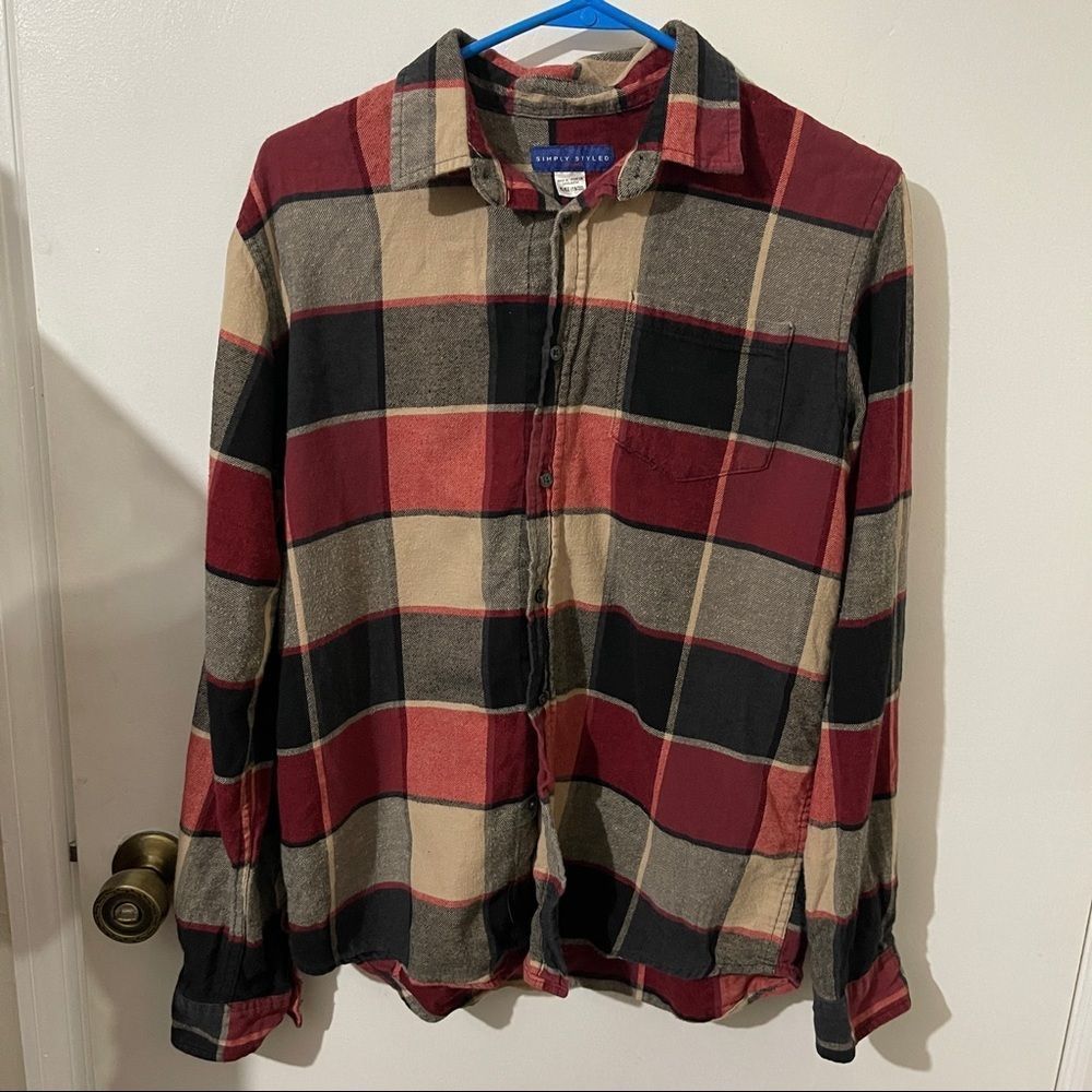 Simply Styled Flannel Button Down size XL